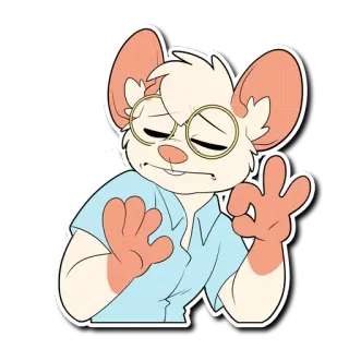 👌 063da97c mouse, cartoon, ok gesture, satisfaction, cute, animal whatsapp sticker