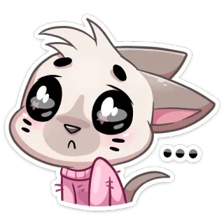 😫 ead52c16 猫, 贴纸, 可爱, 卡通, 动物, 宠物 telegram sticker