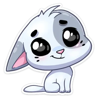 😏 82f1110c chat, chaton, mignon, animal, dessin animé, autocollant whatsapp sticker