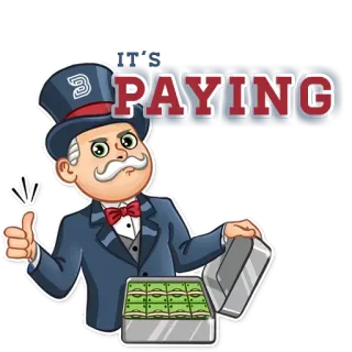 👍 de733aaf PAYING お金, 漫画, 金融, 富, 投資 telegram sticker