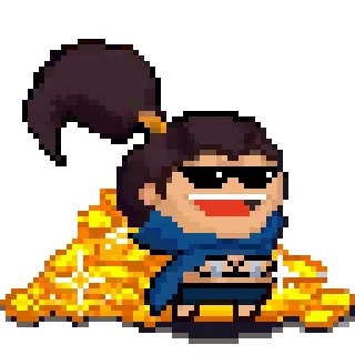 😀 1f0d44e3 Pixel art, Personnage, Or, Lunettes de soleil, Art numérique, Dessin animé telegram sticker