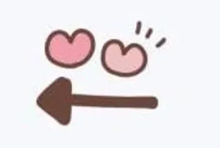 ➰ b2060278 freccia, cuore, carino, kawaii, direzione, amore telegram sticker