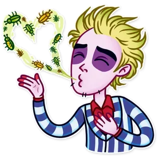 Битлджус @stickernayaa telegram stickers