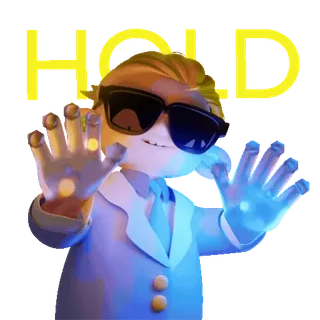 🤓 26128060 HOLD холд, крипто, мем, акции, инвестиции, бычий telegram sticker