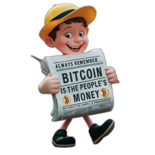 🫥 3094ce89 ALWAYS REMEMBER...BITCOIN IS THE PEOPLE'S MONEY Биткоин, Крипто, Деньги, Финансы, Криптовалюта telegram sticker