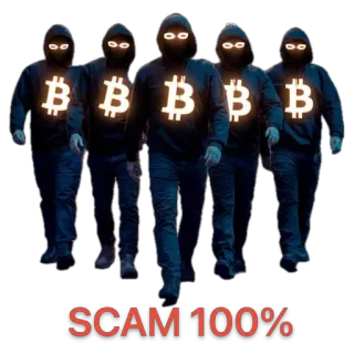 🫥 8f4405b8 SCAM 100% мошенничество, биткоин, афера, финансовое преступление, криптовалюта, ограбление telegram sticker