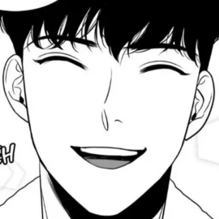 🍸 8db6cf98 CH sorriso, uomo, ritratto, felice, bianco e nero telegram sticker