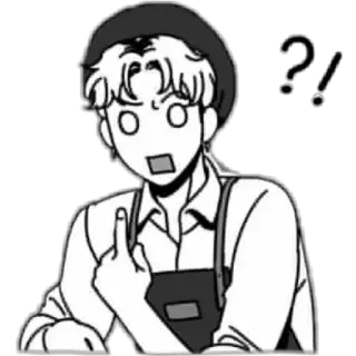 🤨 c5fc9fee 中指, 攻撃的, ジェスチャー, アニメ, 質問 whatsapp sticker