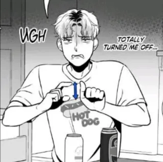 🤏 7e84e455 UGH
TOTALLY TURNED ME OFF... hombre, asco, perrito caliente, expresión, bocadillo, molesto, apagado telegram sticker