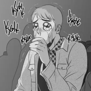 😭 de4ae99b menangis, sedih, air mata, pria, emosi, karakter whatsapp sticker