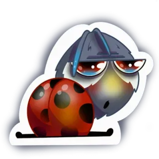 Божья  коровка telegram stickers