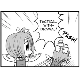 🤕 e03c018e TACTICAL WITHDRAWAL!
DASH! Anime, Manga, Chiến thuật, Rút lui, Lướt nhanh, Truyện tranh, Phim hoạt hình telegram sticker