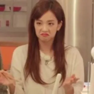 😤 bf334392 woman, expression, grimace, person, confusion, doubt telegram sticker