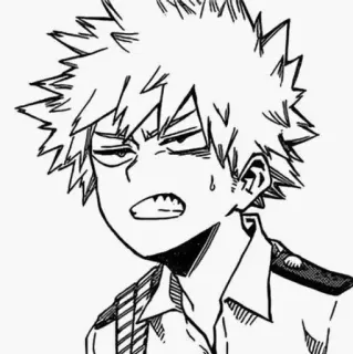 😠 96f03055 Katsuki Bakugo My Hero Academia 动漫, 漫画, 爆豪胜己, 我的英雄学院 whatsapp sticker