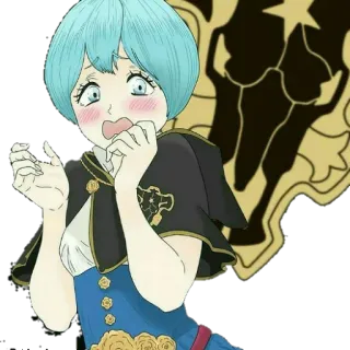 😟 b70e335b Mimosa Vermillion Black Clover Anime, Manga, Schattig, Blozend, Tovenaar whatsapp sticker