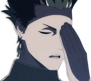 🤦‍♂ 31237ca9 Anime, Personnage, Facepalm, Embarrassé, Déçu telegram sticker