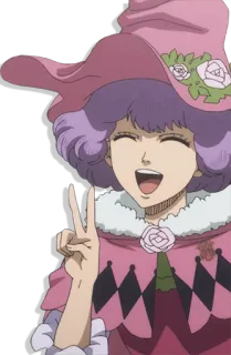 ✌️ 832327ff Dorothy Unsworth Black Clover Dorothy Unsworth, Anime, Black Clover, Magicien, Magie, Rose, Rose, Signe de paix telegram sticker