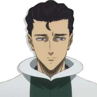 🤨 b7e24f61 Jack the Ripper Black Clover Anime, Black Clover, Jack l'Éventreur, Personnage telegram sticker