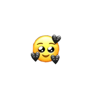 🥺 ba8b802a 이모지, 하트, 사랑, 귀여운, 얼굴, 노란색 telegram sticker