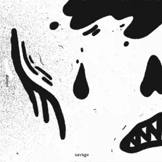 Black/White @stickersb2b whatsapp stickers