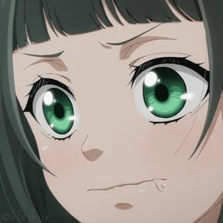 🤩 14edbe45 @Fix_Fox Anime, Manga, Dziewczyna, Emocjonalne, Smutne, Kreskówka, Wyraz telegram sticker