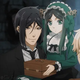 @fix_x_fox Black Butler: Emerald Witch Arc telegram stickers