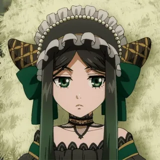 🙂‍↕️ 831135d5 Anime, Postać, Ilustracja, Kobieta, Zielony, Portret telegram sticker
