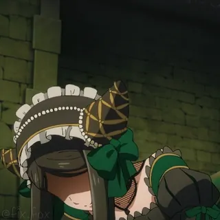 ☹️ 978aaafe @fix_fox Anime, Maid, Sukienka, Uszy telegram sticker