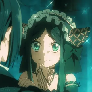 😍 a8b9772c @fix_fox Anime, Dziewczyna, Słodkie, Czarne włosy, Iskra telegram sticker