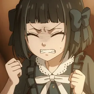 🤬 ba96d206 Anime, Zła, Dziewczyna, Sfrustrowana, Zdenerwowana telegram sticker