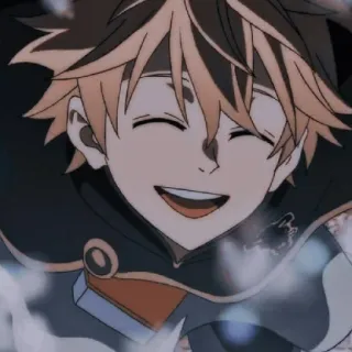 👻 5aa1f0a1 anime, tersenyum, karakter, imut, anak laki-laki telegram sticker