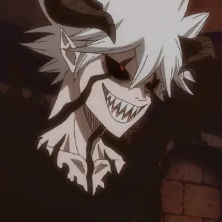 😈 79ef8b43 Asta Black Clover Anime, Iblis, Demon, Fantasi, Karakter telegram sticker