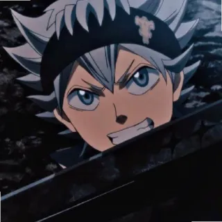 😁 c586bd23 Asta Black Clover Anime, Manga, Asta, Black Clover, Shonen telegram sticker