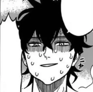 🌟 b1724070 Anime, Manga, Pot, Wyraz twarzy, Postać telegram sticker