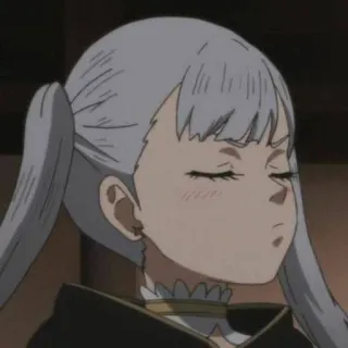 🌟 f1a3de48 Noelle Silva Black Clover Anime, Noelle Silva, Black Clover, Postać telegram sticker