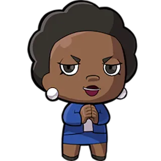 👏 ef966f29 desenho animado, mulher, personagem, retrato, ilustração, arte digital whatsapp sticker