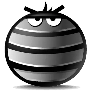 Black Emoji @stickersb2b telegram stickers