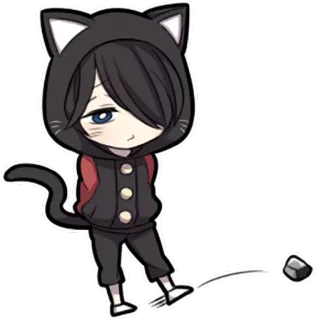 😞 6d47a80d Q版, 猫, 可爱, 动漫, 漫画, 贴纸 telegram sticker