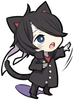 💪 abce3624 动漫, Q版, 猫, 角色, 可爱, 卡哇伊, 卡通 telegram sticker