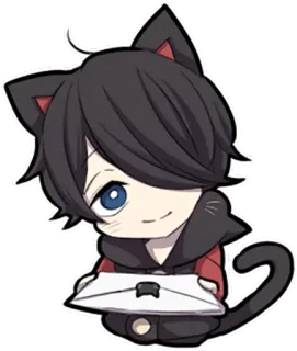 💌 f0542204 动漫, 猫, Q版, 可爱, 卡哇伊 telegram sticker
