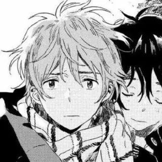 🖤 22489c3e Anime stijl, Portret, Manga, Personages, Sjaal telegram sticker