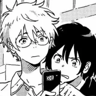 🖤 3a185ab9 Anime, Manga, Vrienden, Personages, Selfie telegram sticker