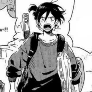 🖤 9cfb6edc on!! rugzak, manga, zwaard, avontuur, personage, illustratie telegram sticker