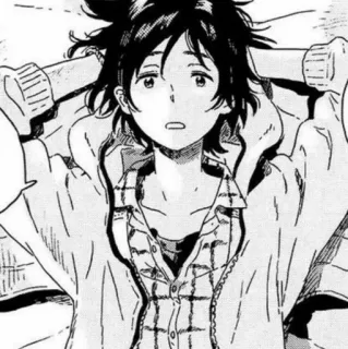 🖤 f0ceefeb Anime, Manga, Personage, Jongen, Hoodie, Illustratie telegram sticker