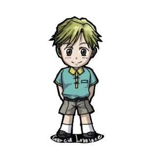 🙂 1815dcf1 García Lovelace Аниме, Парень, Манга, Персонаж, Милый, Цифровое искусство telegram sticker