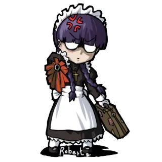 🤨 45b4bc0e Robert Горничная, Аниме, Крест, Злой telegram sticker