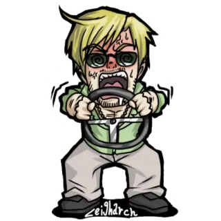 😖 9adf0bc5 вождение, злой, машина, в стрессе, дорожная ярость telegram sticker