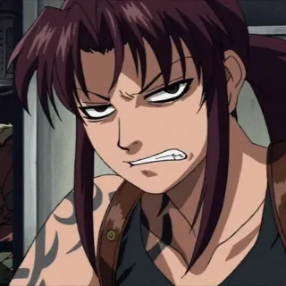 Black Lagoon @ikkiggai whatsapp stickers