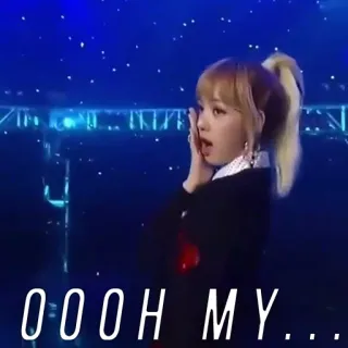 😨 2ec3d769 OOOH MY... expresión, sorprendida, mujer, kpop, reacción whatsapp sticker