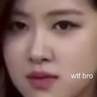 🧐 a5c5739a wtf bro Meme, Expresión, Confundido, Divertido, Reacción, Kpop whatsapp sticker